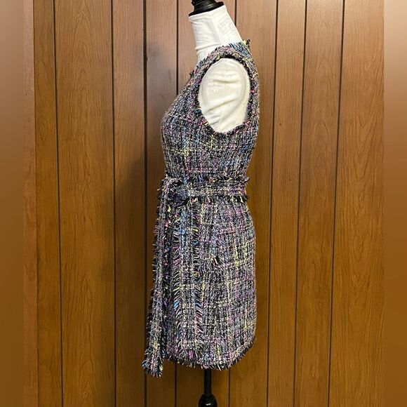 Cinq à Sept Rochelle Belted Tweed Minidress size 4 - Picture 9 of 14